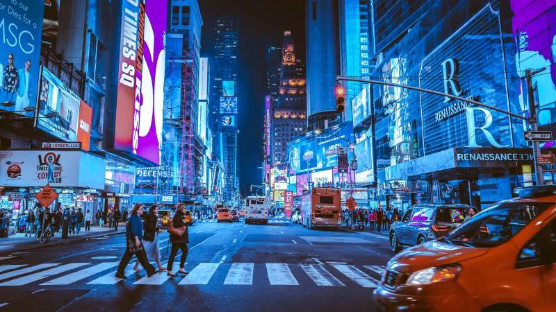 New York Night Life View